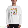 LGBTQ Pride Month Shirt Rainbow Flag Cat Owner Gift - 18000 Unisex Heavy Blend Crewneck Sweatshirt