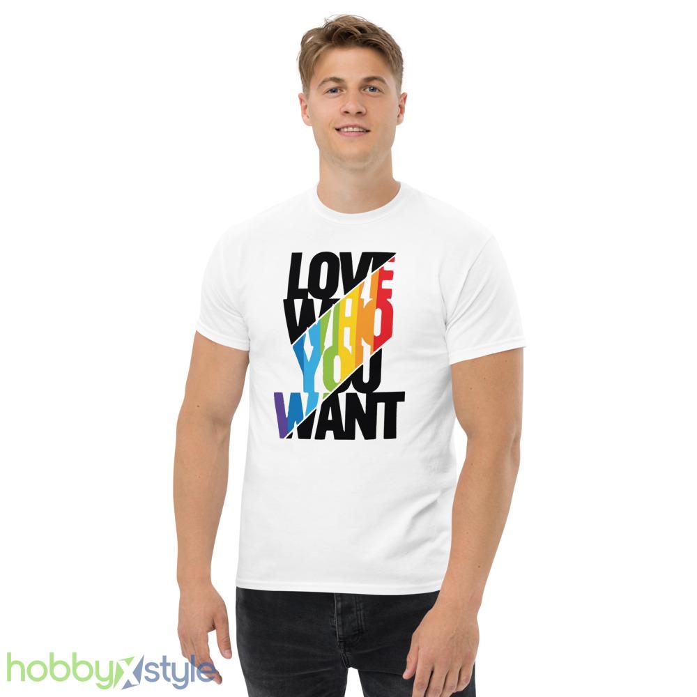 love-who-you-want-shirt-love-wins-equality-rainbow-lgbtq-support-tee-gift-for-pride-day-5.jpeg Love Who You Want Shirt Love Wins Equality Rainbow LGBTQ Support Tee Gift for Pride Day - Men’s Classic Tee Gildan 5000