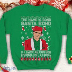 Michael Scott The Name is Bond Santa Bond Ugly this Funny inspired Crewneck office sweatshirt Santa xmas - Michael Scott The Name is Bond Santa Bond Ugly this Christmas Sweater Funny inspired Crewneck office sweatshirt Santa xmas_1