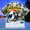 Michigan Wolverines Snoopy Dabbing The Peanuts Sports Football American Christmas Hawaiian Shirt - Michigan Wolverines Snoopy Dabbing The Peanuts Sports Football American Christmas Hawaiian Shirt