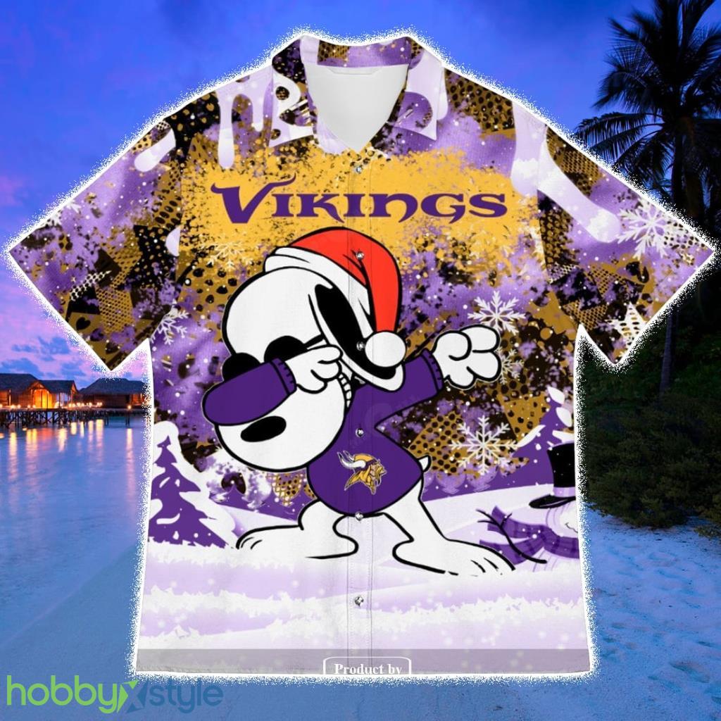 Minnesota Vikings Snoopy Dabbing The Peanuts Sports Football American Christmas Hawaiian Shirt - Minnesota Vikings Snoopy Dabbing The Peanuts Sports Football American Christmas Hawaiian Shirt