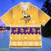 Minnesota Vikings Sports Football American Ugly Christmas Sweater New Trends For Fans Hawaiian Shirt - Minnesota Vikings Sports Football American Ugly Christmas Sweater New Trends For Fans Club Gifts Unisex Hawaiian Shirt-3D Hawaiian Shirt