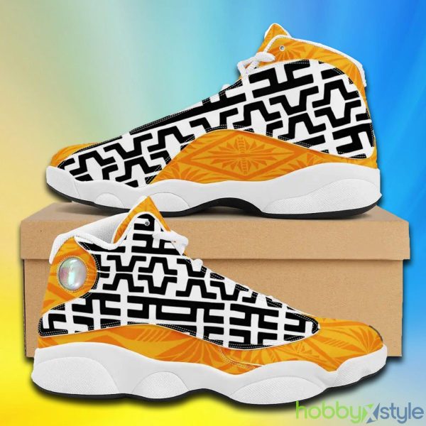 New Arrivals custom Polynesian tribal design 9 Air Jordan Shoes For Men And Women - New Arrivals custom Polynesian tribal design Breathable Latest Sports Shoes Sneakers Men's samoa Basketball Sports Shoes_9