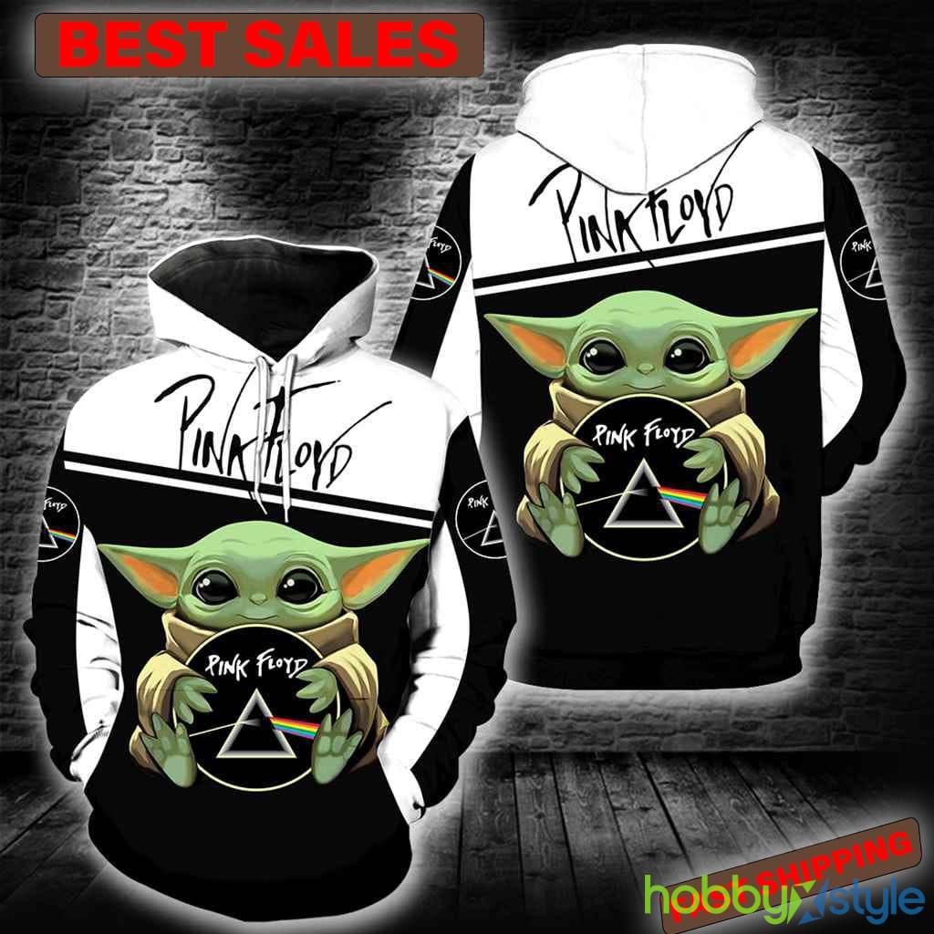 Pink Floyd Baby Yoda New Full All Over Print For Men And Women 3D Hoodie - Pink Floyd Baby Yoda New Full All Over Print For Men And Women 3D Hoodie