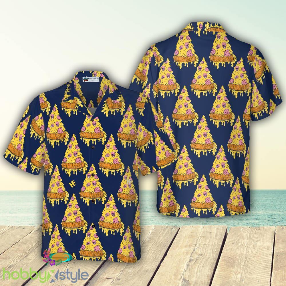 Pizza Skull Pattern Shirt 3D Hawaiian Shirt For Men And Women - Pizza Skull Pattern Shirt Hawaiian Shirt_3