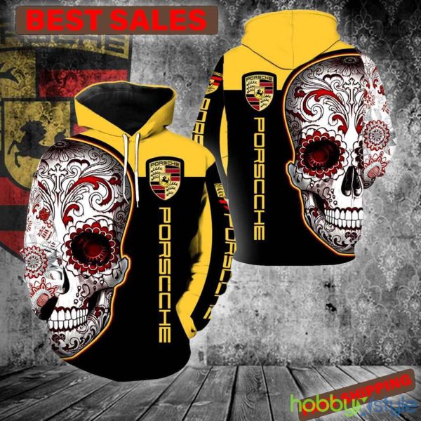 Porsche Ag New Skull All Over Print For Men And Women 3D Hoodie - Porsche Ag New Skull All Over Print For Men And Women 3D Hoodie