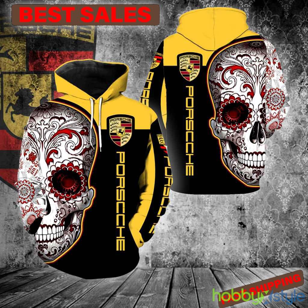 Porsche Ag New Skull All Over Print For Men And Women 3D Hoodie - Porsche Ag New Skull All Over Print For Men And Women 3D Hoodie