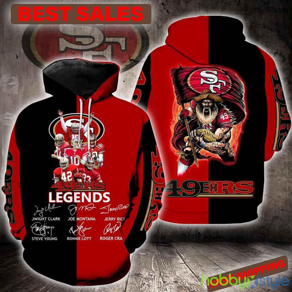 San Francisco 49ers Legends New Full All Over Print Style 3 For Men And Women 3D Hoodie - San Francisco 49ers Legends New Full All Over Print Style 3 For Men And Women 3D Hoodie