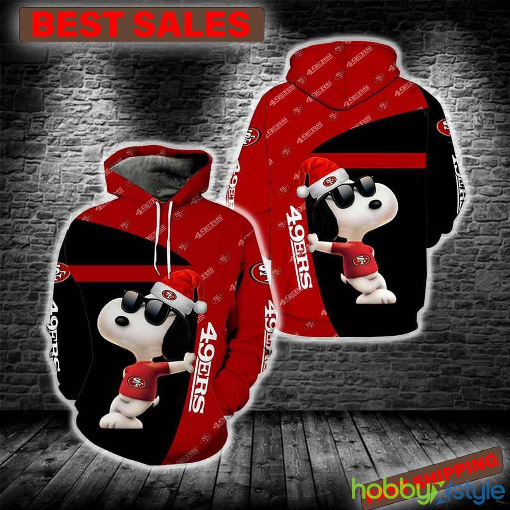 San Francisco 49ers Snoopy New Full All Over Print For Men And Women 3D Hoodie - San Francisco 49ers Snoopy New Full All Over Print For Men And Women 3D Hoodie