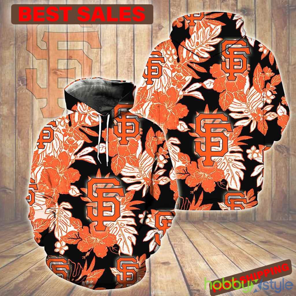 San Francisco Giants Hawaiian Tropical Flower New Full All Over Print For Men And Women 3D Hoodie - San Francisco Giants Hawaiian Tropical Flower New Full All Over Print For Men And Women 3D Hoodie