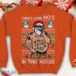 Santa Tattoo There's some Ho's in this House Ugly Funny inspired Crewneck sweatshirt Santa punk xmas - Santa Tattoo There's some Ho's in this House Ugly Christmas Sweater Funny inspired Crewneck sweatshirt Santa punk xmas_5