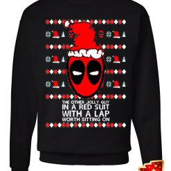 The other jolly guy in red suit Ugly Funny naughty superhero inspired Unisex xmas party gift Crewneck sweatshirt - 260523-100818