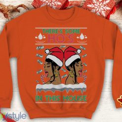 Theres Some Ho's in this house Ugly this Cardi B Funny inspired WAP Crewneck sweatshirt Santa xmas hos - Theres Some Ho's in this house Ugly this Christmas Sweater Cardi B Funny inspired WAP Crewneck sweatshirt Santa xmas hos_6