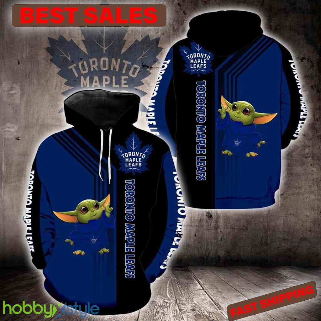 Toronto Maple Leafs Baby Yoda New Full All Over Print Style 8 For Men And Women 3D Hoodie - Toronto Maple Leafs Baby Yoda New Full All Over Print Style 8 For Men And Women 3D Hoodie