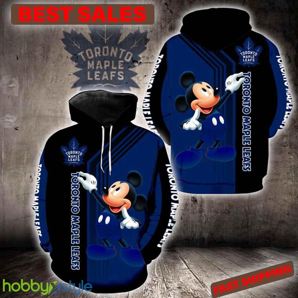 Toronto Maple Leafs Mickey Mouse New Full All Over Print For Men And Women 3D Hoodie - Toronto Maple Leafs Mickey Mouse New Full All Over Print For Men And Women 3D Hoodie