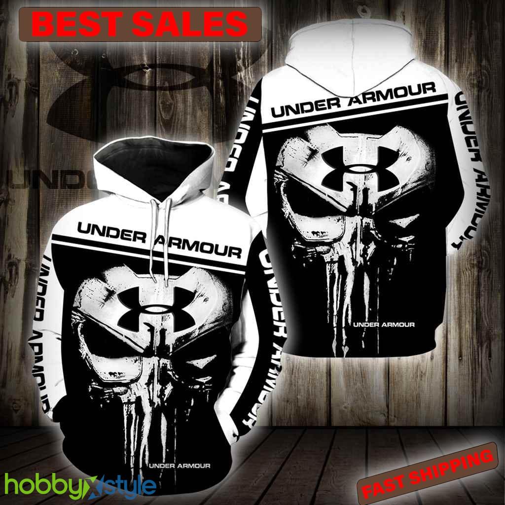 Under Armour Punisher New Skull Full All Over Print For Men And Women 3D Hoodie - Under Armour Punisher New Skull Full All Over Print For Men And Women 3D Hoodie