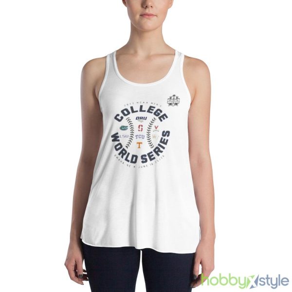 2023 NCAA Men’s College World Series Omaha Ne June 16 Shirt - 8800 Women's Flowy Racerback Tank