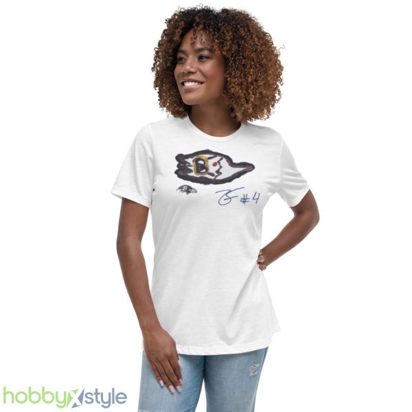 Baltimore Ravens by Zay Flowers shirt - Women's Relaxed Short Sleeve Jersey Tee