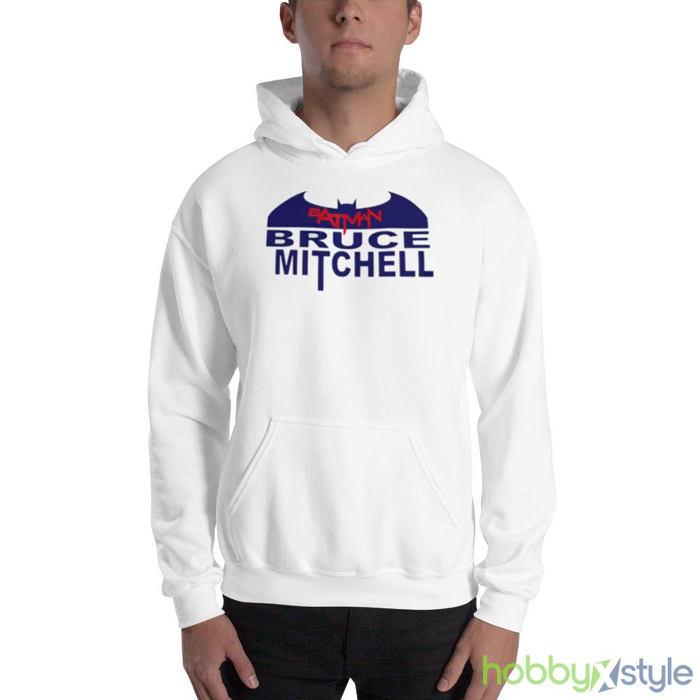 Batman Bruce Mitchell 2023 Shirt - 18500 Unisex Heavy Blend Hooded Sweatshirt