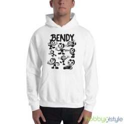 Bendy concept art shirt - 18500 Unisex Heavy Blend Hooded Sweatshirt