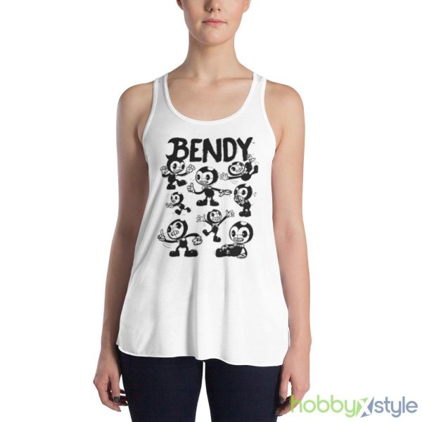 Bendy concept art shirt - 8800 Women's Flowy Racerback Tank