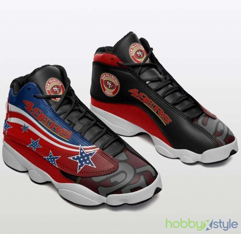 Big Star San Francisco 49Ers NFL Shoes Fan Air Jordan For Men And Women - Big Star San Francisco 49Ers NFL Fan