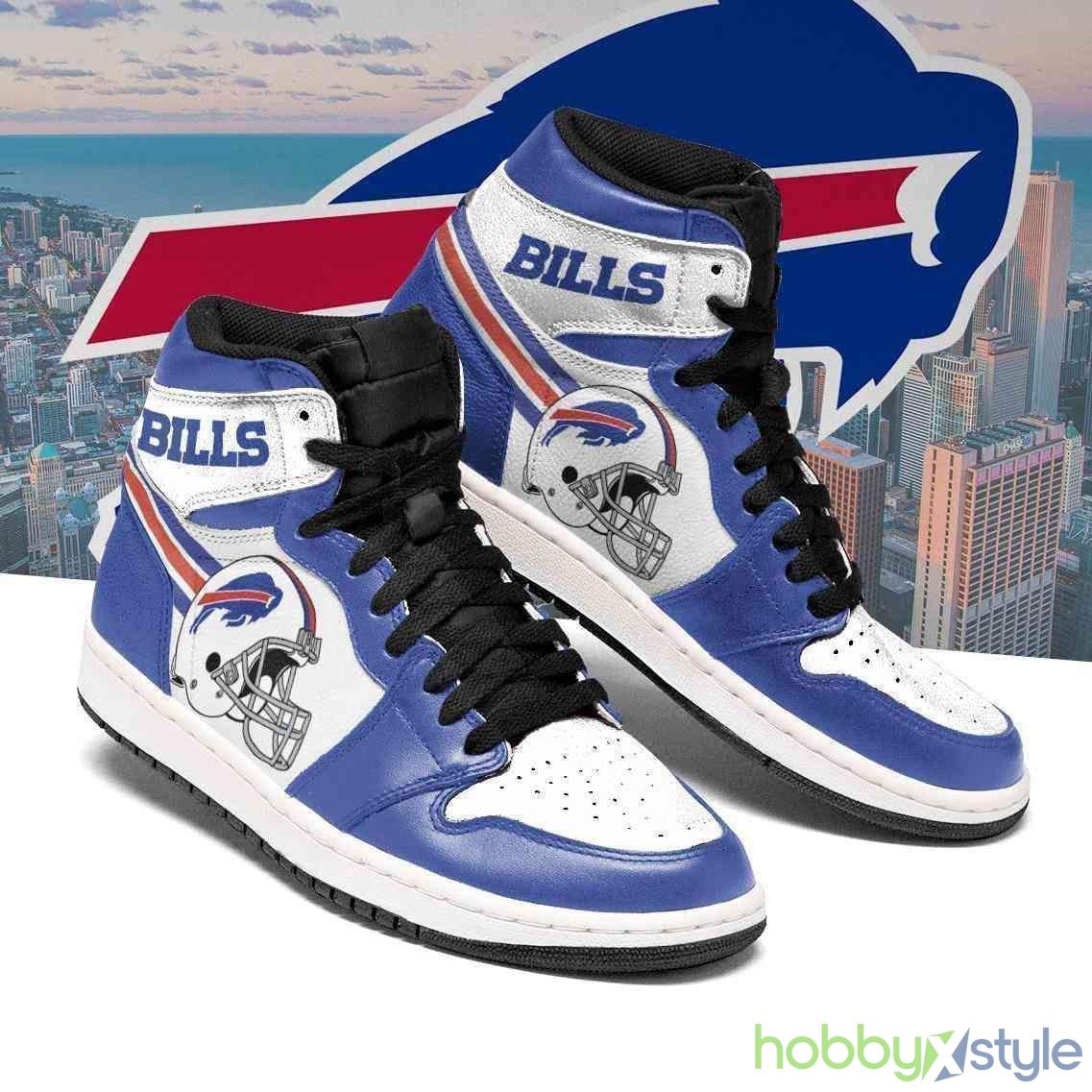 Buffalo Bills NFL Air Jordan High Top Shoes For Men And Women - Buffalo Bills NFL Fan’s Sport Shoes Air Sneakers