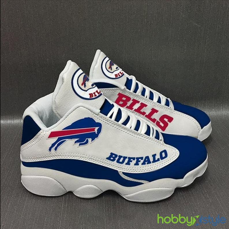 Buffalo Bills NFL Shoes Custom Shoes Big Logo Air Jordan For Men And Women - Buffalo Bills NFL Custom Shoes Big Logo
