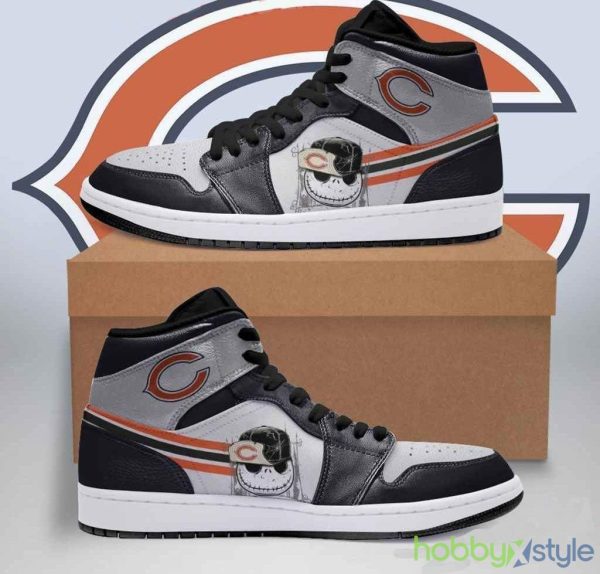 Chicago Bears NFL 5 Air Jordan High Top Shoes For Men And Women - Chicago Bears NFL Fan’s Sport Shoes Air Sneakers