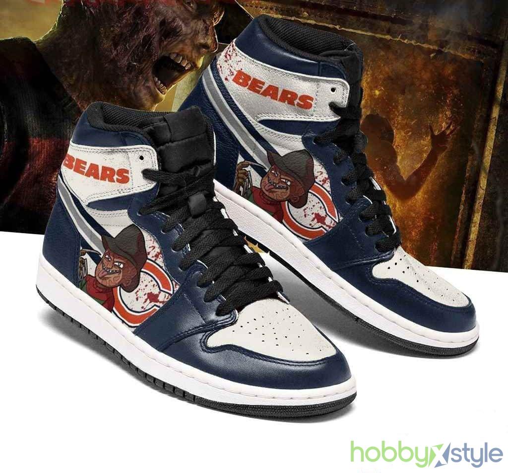 Chicago Bears NFL Team Air Jordan High Top Shoes For Men And Women - Chicago Bears NFL Fan’s Sport Shoes Team Air Sneakers