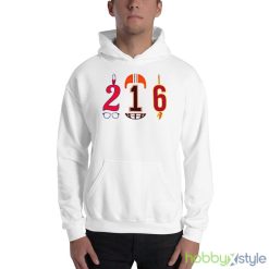 cleveland 216 area code shirt - 18500 Unisex Heavy Blend Hooded Sweatshirt
