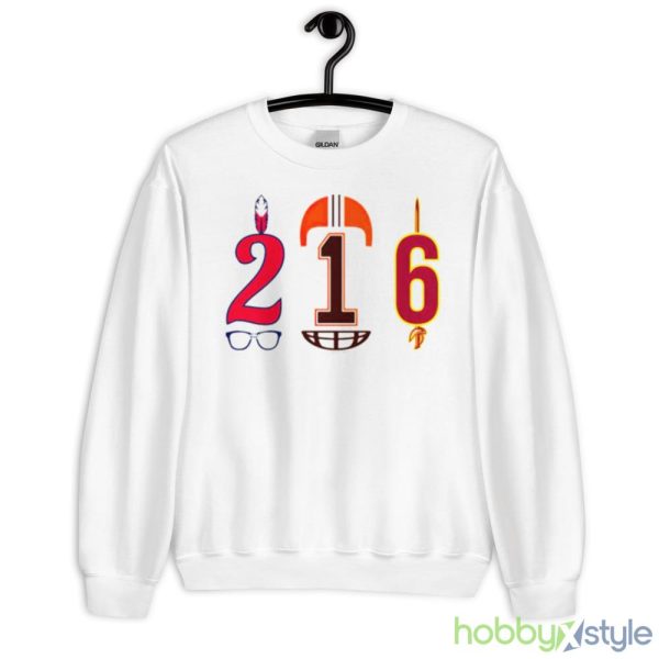 cleveland 216 area code shirt - 18000 Unisex Heavy Blend Crewneck Sweatshirt