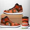 Cleveland Browns NFL Team Air Jordan High Top Shoes For Men And Women - Cleveland Browns NFL Fan’s Sport Shoes Team Air Sneakers