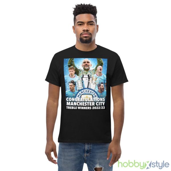 Congratulations Manchester CIty Treble Winners 2022 2023 shirt - Men’s Classic Tee Gildan 5000