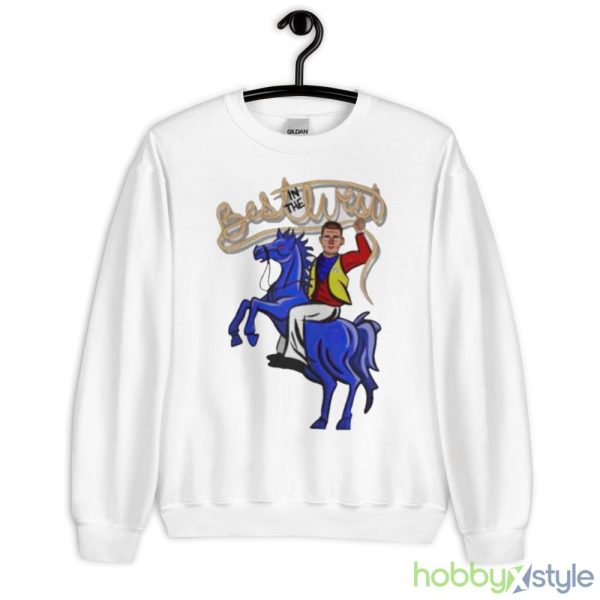 Denver Nikola Jokic In The Best West Shirt - 18000 Unisex Heavy Blend Crewneck Sweatshirt