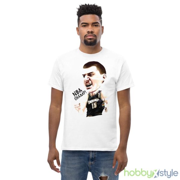 Denver Nuggets Nikola Jokic Nba Champs Finals Mvp Art Shirt - Men’s Classic Tee Gildan 5000
