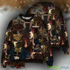 Dog Steampunk Art Machines Unique Style Custom Photo Ugly Christmas Sweaters - Dog Steampunk Art Machines Unique Style Custom Photo Sweater Ugly Christmas Sweaters_3