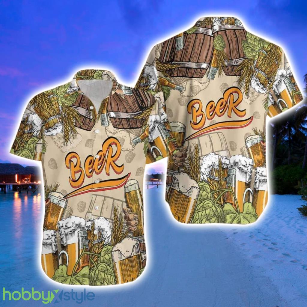 Drinking Beer Hawaiian Shirt For Men And Gifts For Sister Product Photo 1