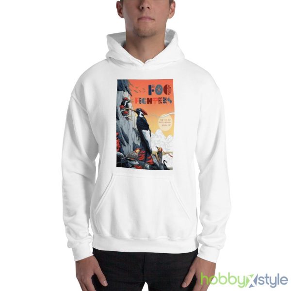 Foo Fighters June 14 2023 Rogers AR Poster Shirt - 18500 Unisex Heavy Blend Hooded Sweatshirt