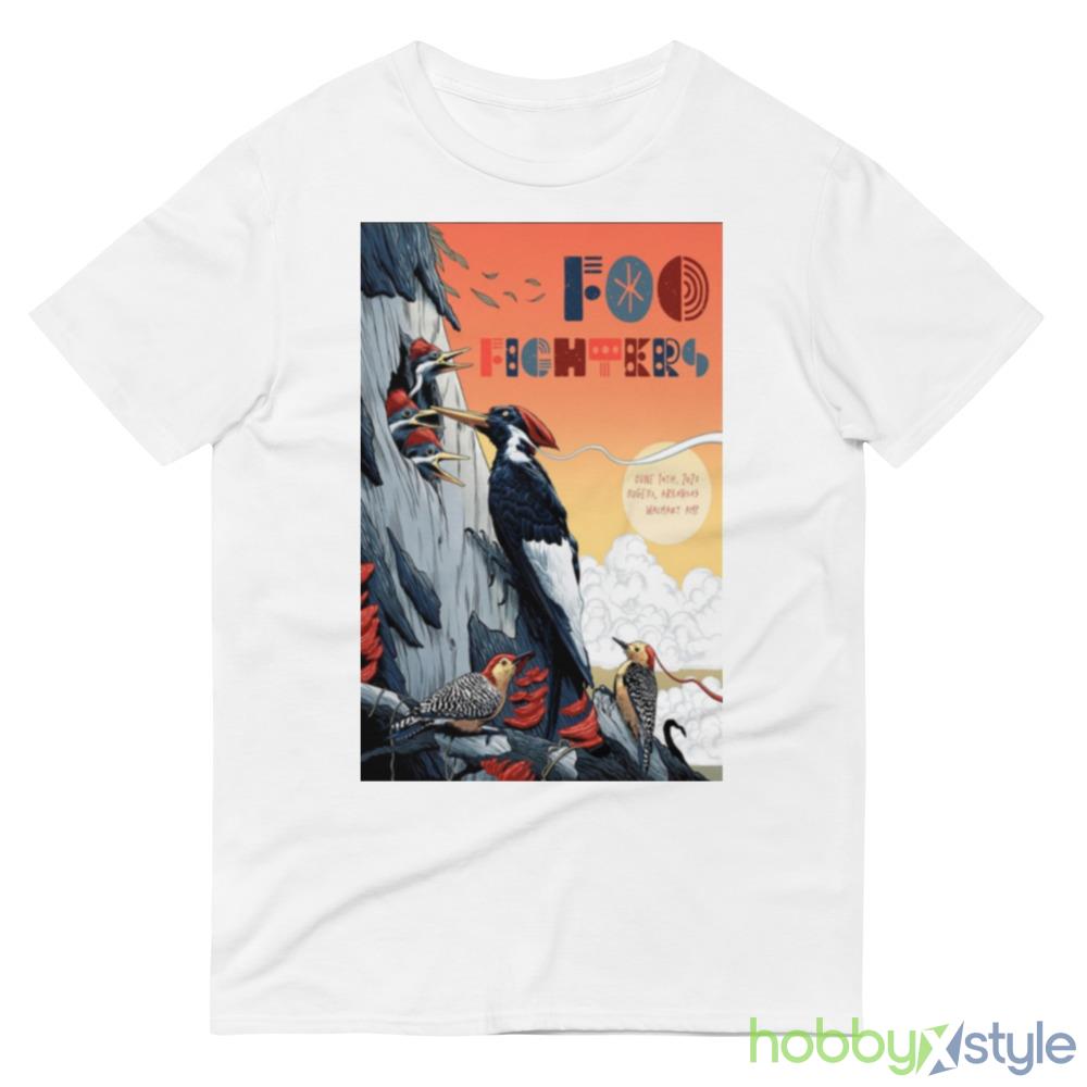 Foo Fighters June 14 2023 Rogers AR Poster Shirt - 980 Lightweight Fashion Short Sleeve T-Shirt