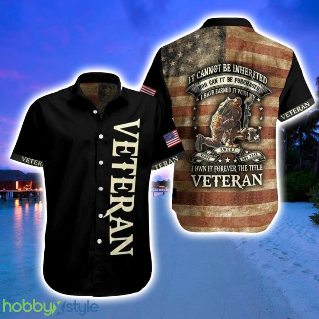 Forever The Title Veteran Hawaiian Shirt Product Photo 1