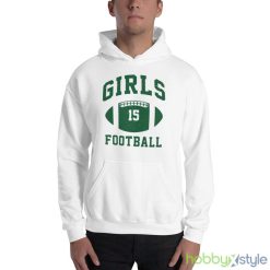 Girls football #15 shirt - 18500 Unisex Heavy Blend Hooded Sweatshirt