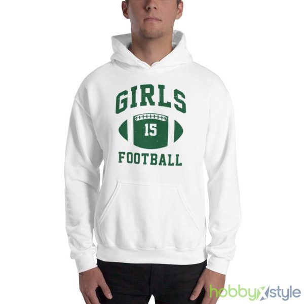 Girls football #15 shirt - 18500 Unisex Heavy Blend Hooded Sweatshirt