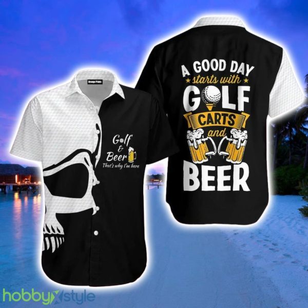Golf And Beer That's Why I'm Here Hawaiian Gifts For Father Product Photo 1