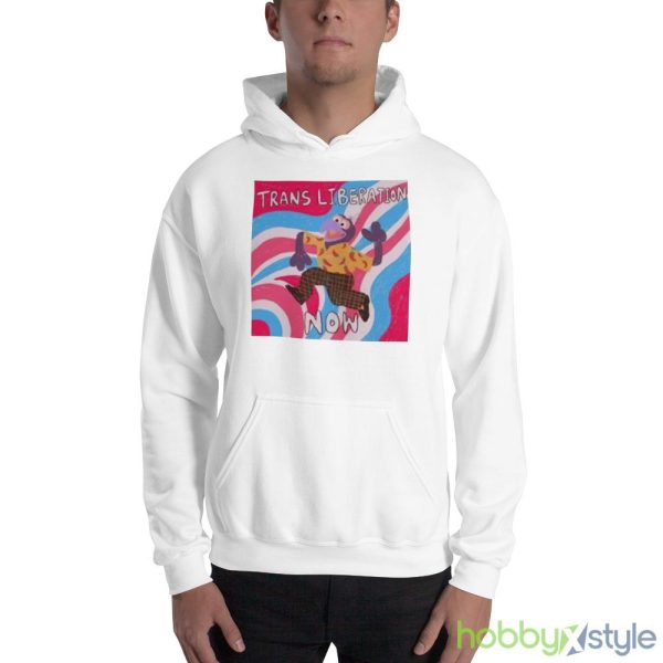 Gonzo Trans Liberation Now Shirt - 18500 Unisex Heavy Blend Hooded Sweatshirt