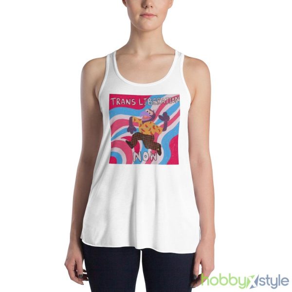 Gonzo Trans Liberation Now Shirt - 8800 Women's Flowy Racerback Tank