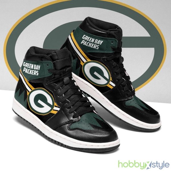 Green Bay Packers Sneaker Love Design High Top Shoes For Men And Women - Green Bay Packers Sneaker High Top Shoes