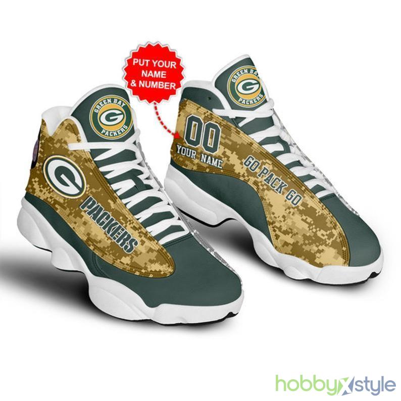 Green Bay Packerss Fan Style 9 Custom Name Air Jordan For Men And Women - Custom Name Green Bay Packerss Fan Style 9