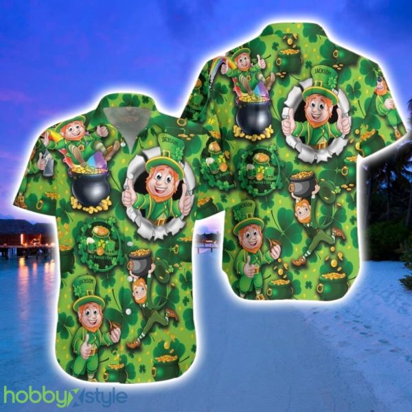 Happy Saint Patricks's Day Custom Name Hawaiian Shirt For Men And Women Adult Hn1608 Product Photo 1