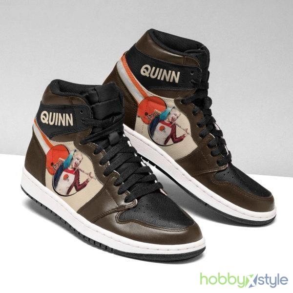 Harley Quinn Cleveland Browns NFL Team Air Jordan High Top Shoes For Men And Women - Harley Quinn Cleveland Browns NFL Fan’s Sport Shoes Team Air Sneakers